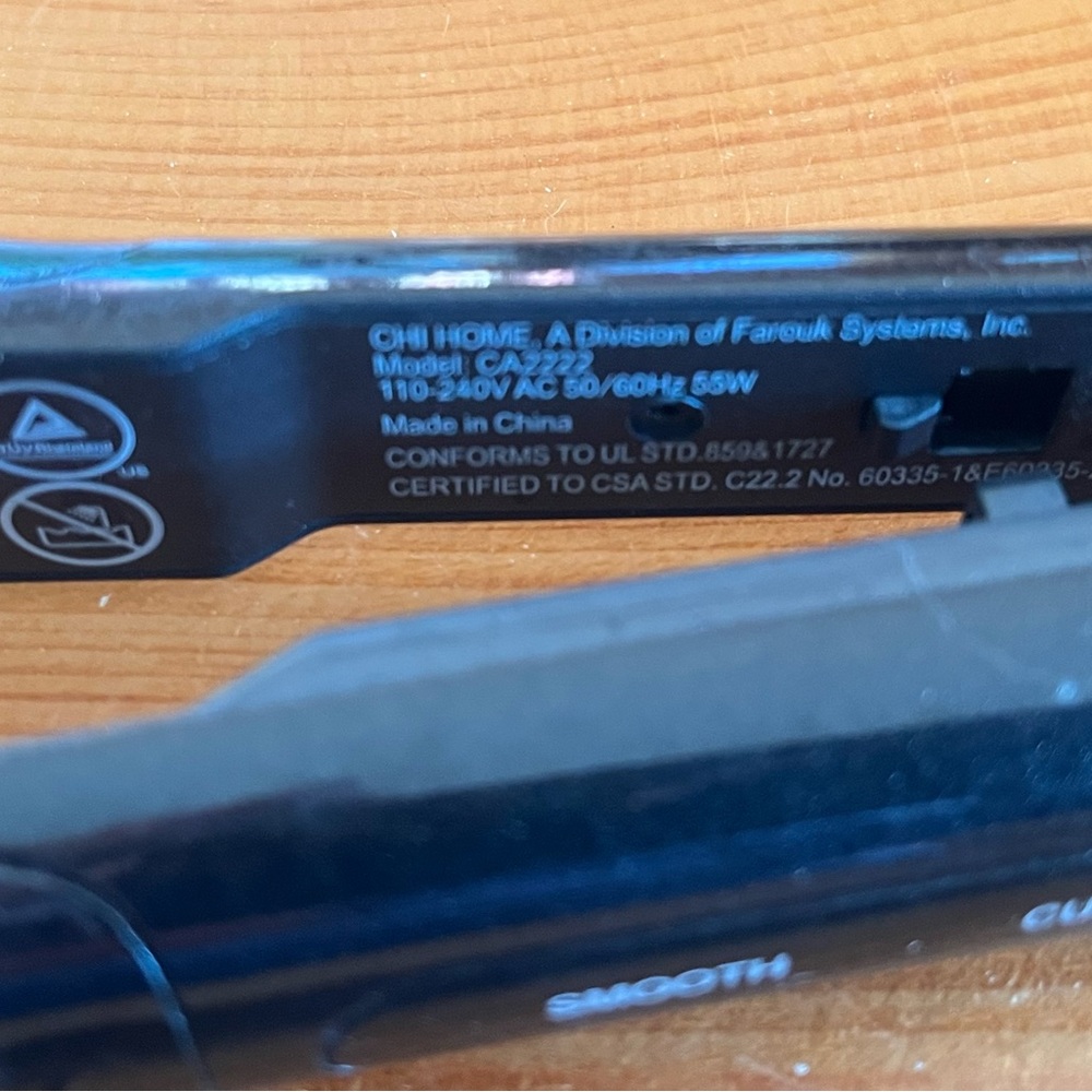 CHI Gold & Black ion Ceramic dual hair iron curl and Straightener - Picture 5 of 5